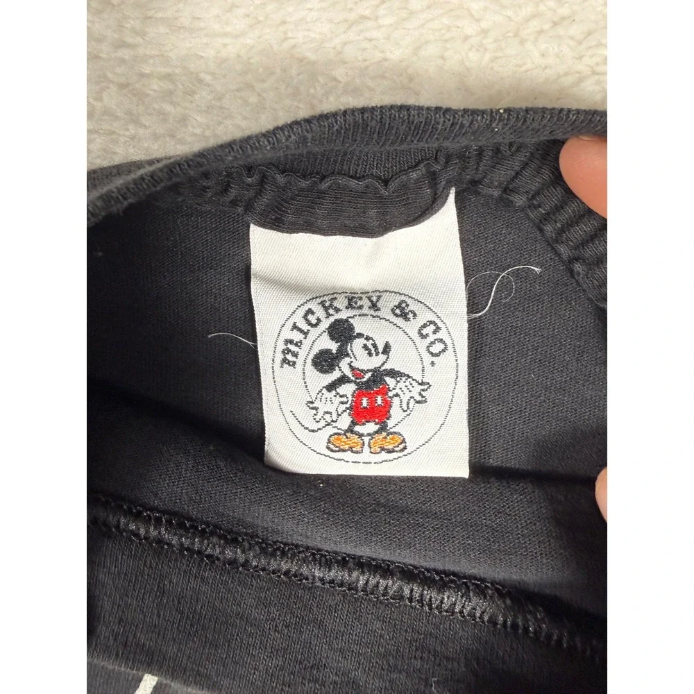 Mickey & Co T-Shirt Kids S Black single stitch Vintage 90's Disney Mickey Mouse‎